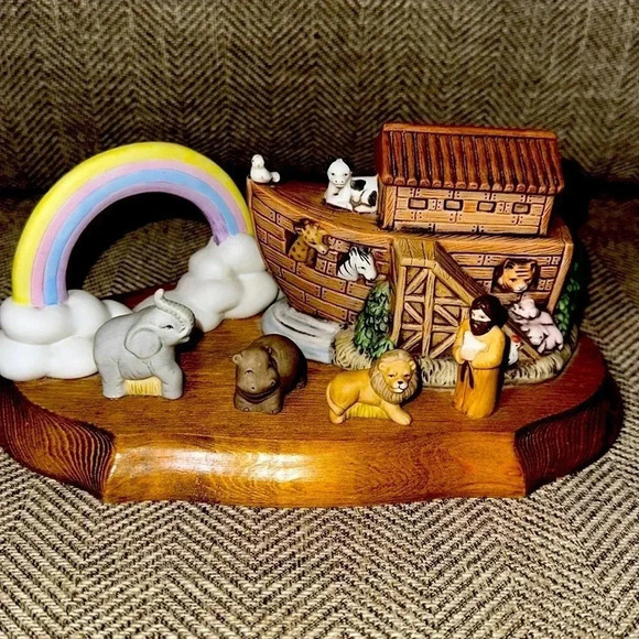 Noahs Ark Vintage Home Interior Collection Collectible HomeCo Wood Accent - Picture 2 of 14